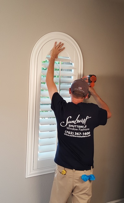 Shutter install in St. George bedroom